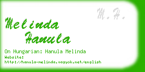 melinda hanula business card